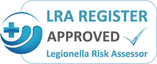 a blue cross and blue waves withina circle with added text stating LRA register approved